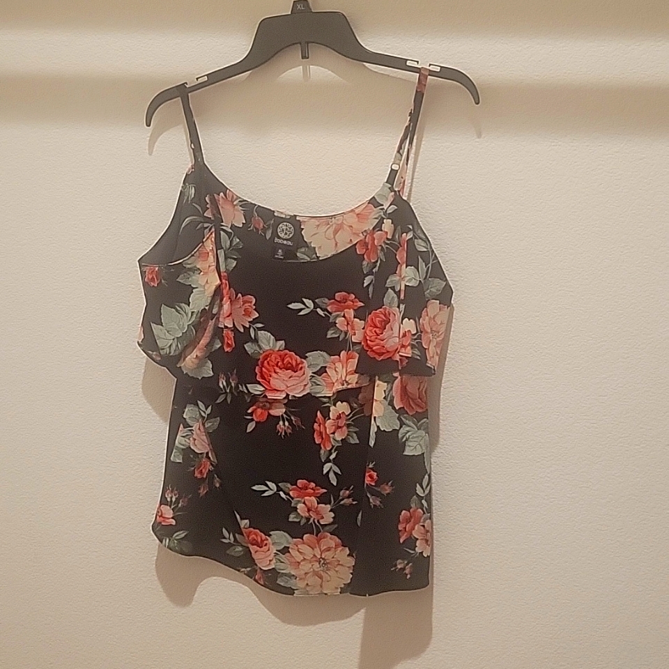 Women's Bobeau Blouse Tank Top - Floral